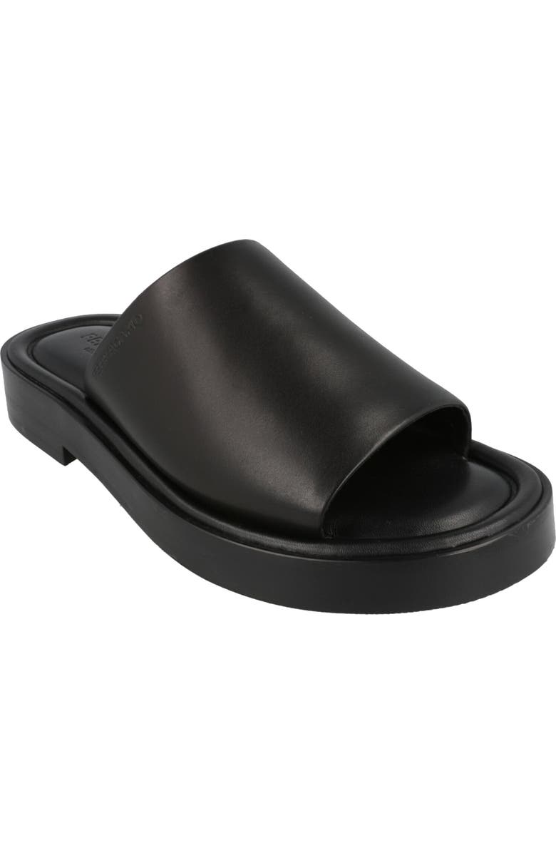 FERRAGAMO Guione Slide Sandal, Main, color, Black