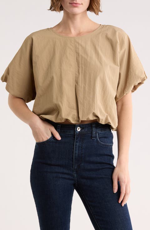 Crop Bubble Top