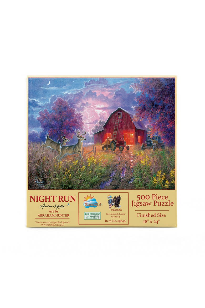 Night Run 500 piece Jigsaw Puzzle for Adults, Alternate, color, Multicolor