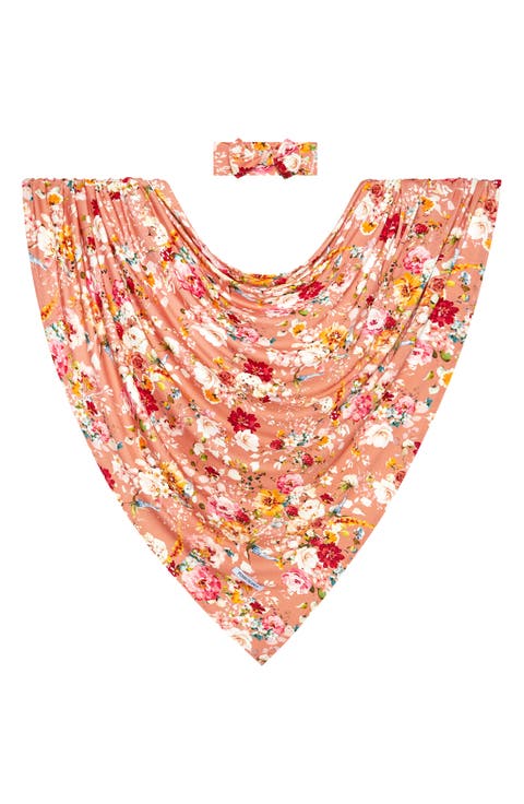 Celia Bow Head Wrap & Swaddle Set