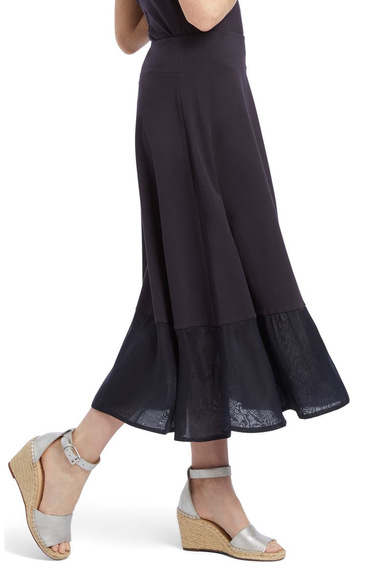 Nova Midi Skirt, Alternate, color, MIDNIGHT