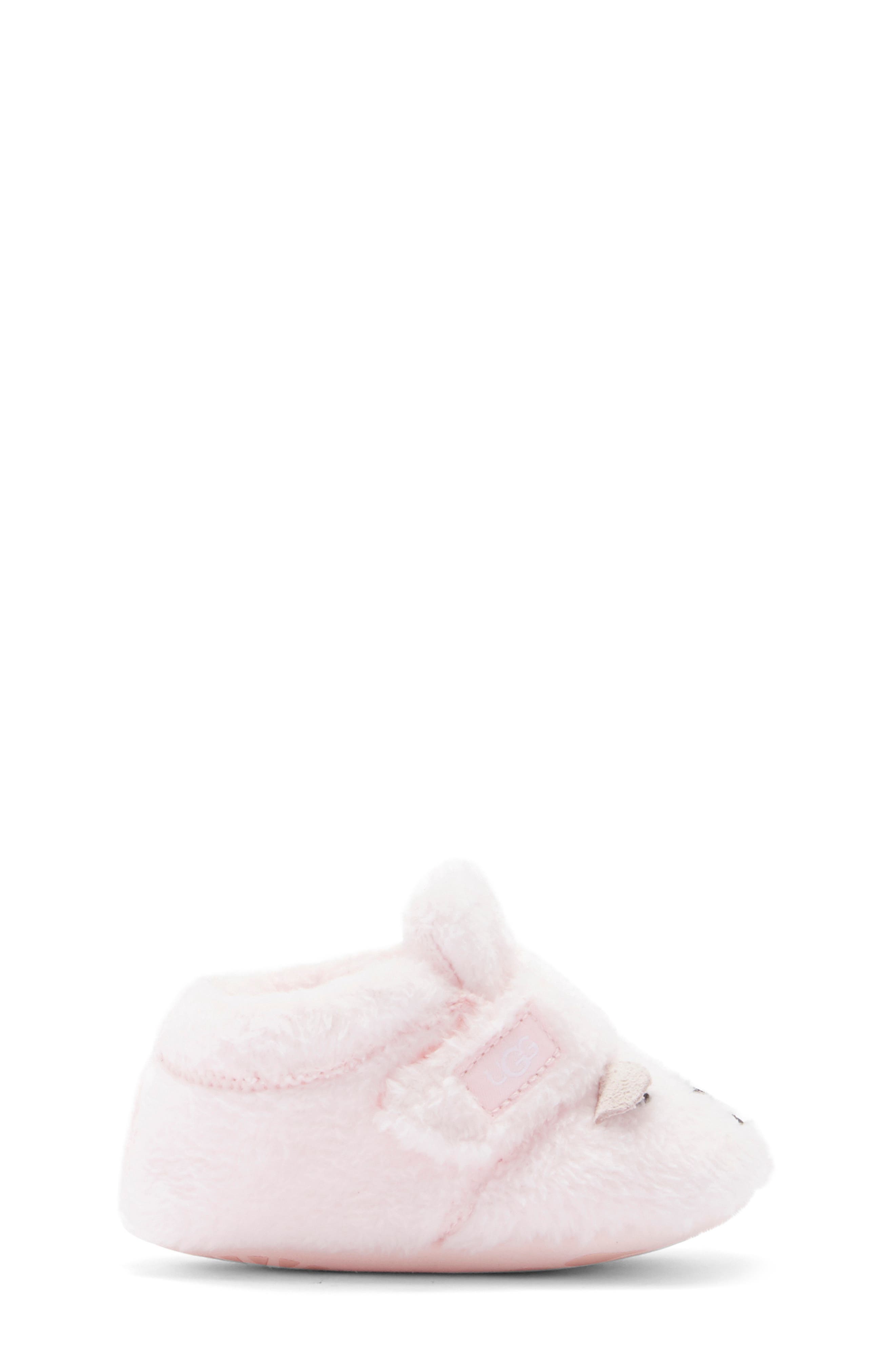 UGG<sup>®</sup> Bixbee Bootie & Bear Lovey Blanket Set, Alternate, color, Seashell Pink