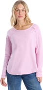 WILT Clothing Raglan Long Sleeve Tee with Ruffle Detail