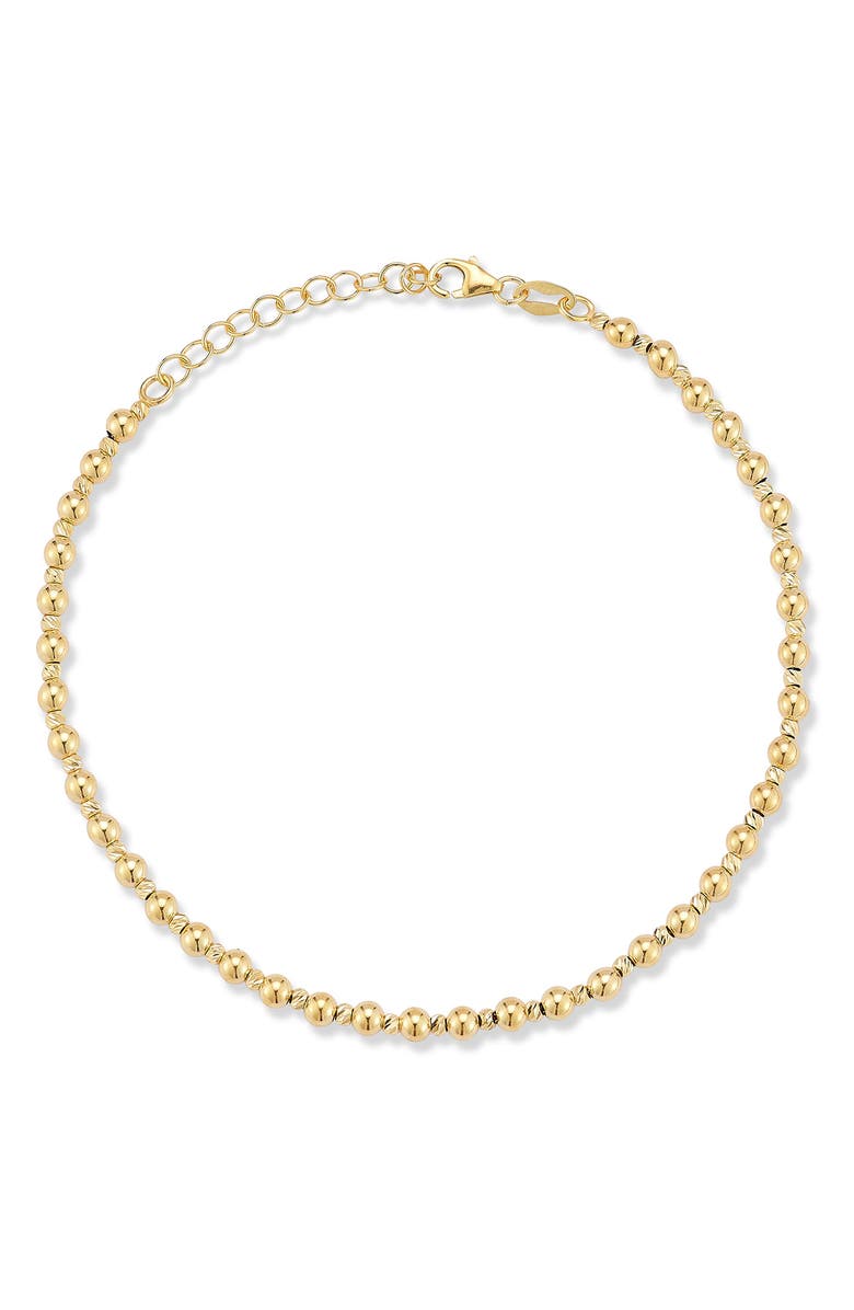 Ember Fine Jewelry 14K Gold Ball Chain Bracelet, Main, color, 