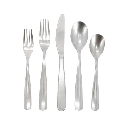 Gibson Home Hulton 20 Piece Stainless Steel Flatware Set In Silver