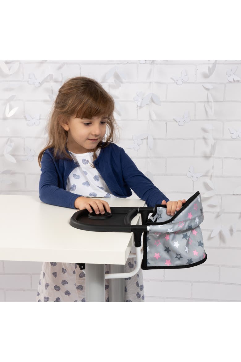 Doll Table Seat, Attaches To Table, Accessory For Dolls Up To 18 Inches, Kids 3+, Alternate, color, Multicolored
