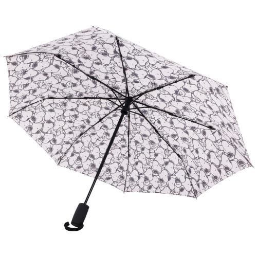 Peanuts Allover Print Umbrella In Brown