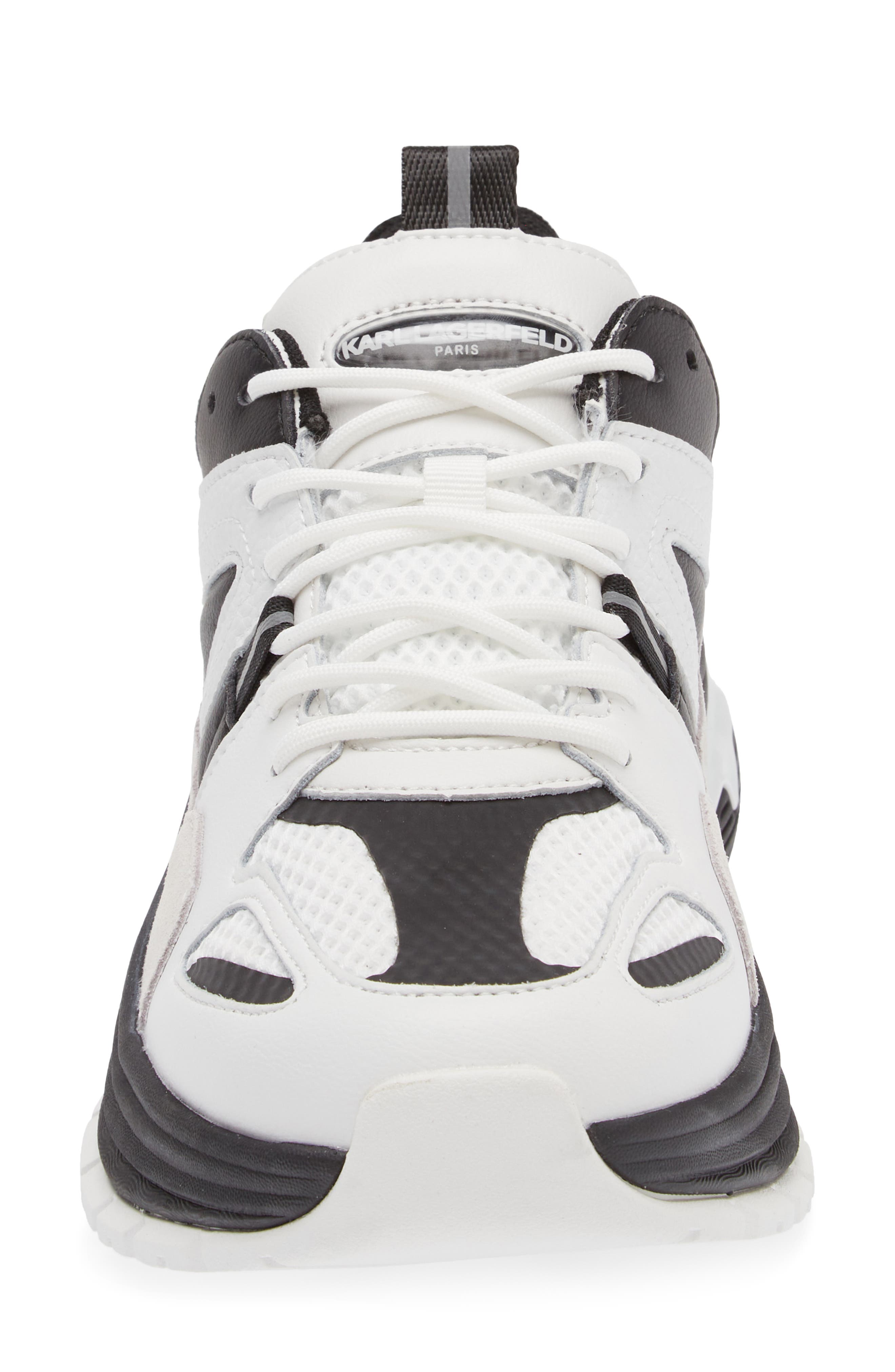 KARL LAGERFELD PARIS Colorblock Sneaker, Alternate, color, White