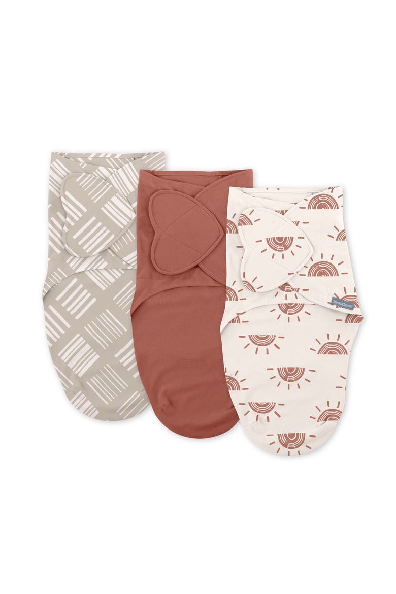 SwaddleMe by Ingenuity Monogram Collection Baby Swaddle, Main, color, RED