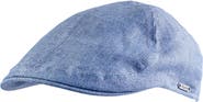 Wigens Men's Linen Pub Cap with Curved Peak
