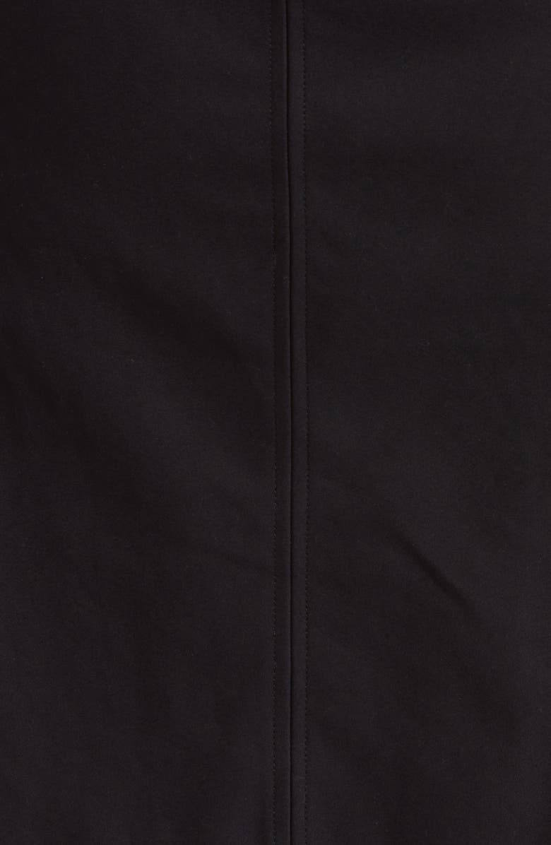 Halogen<sup>®</sup> A-Line Cotton Blend Skirt, Alternate, color, Rich Black
