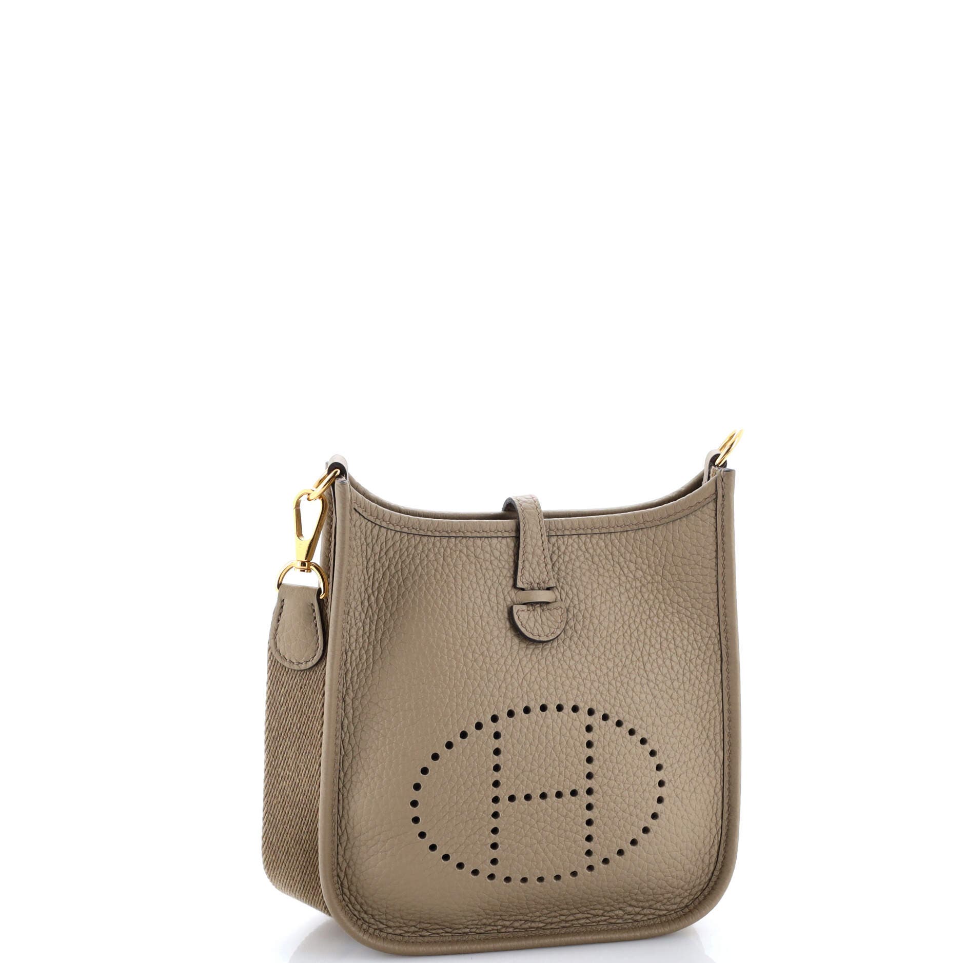 Pre-Owned Hermes Evelyne Bag Gen III Clemence TPM, Alternate, color, Beige Marfa