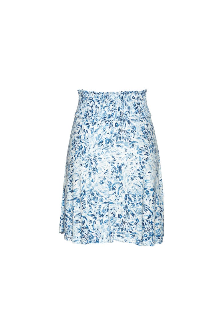 Floral Flared Skirt, Alternate, color, Blue Floral