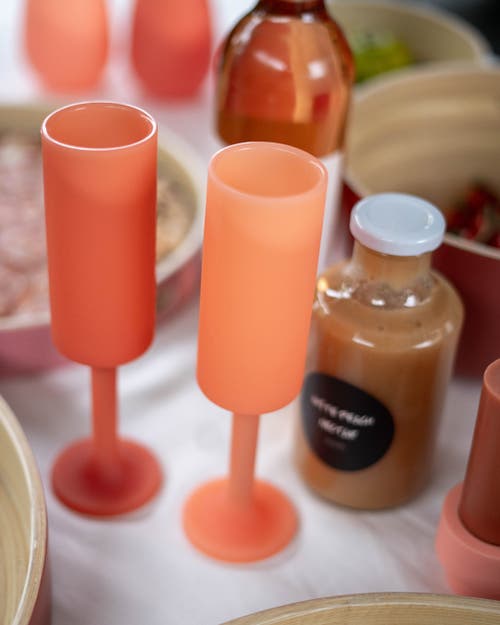 Porter Green Seff | Unbreakable Champagne Flutes In Orange