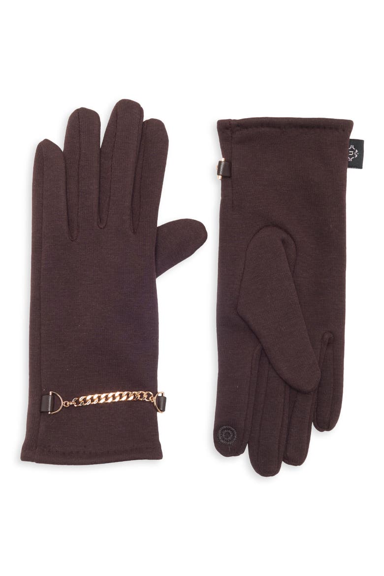 Tech Gloves, Main, color, BROWN