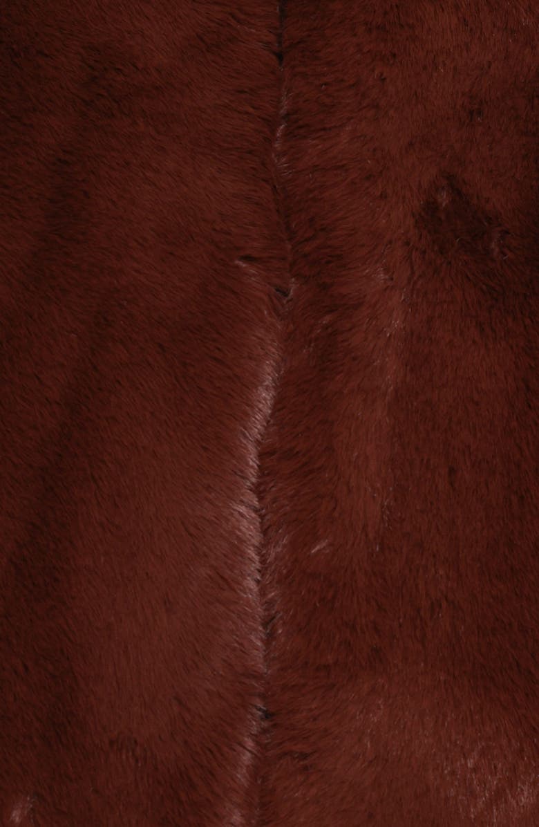 Petal & Pup Minnie Faux Fur Jacket, Alternate, color, Chocolate