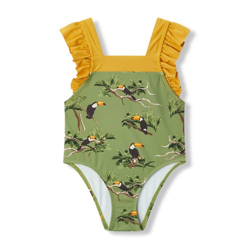 Milkbarn Ruffle Square Neck Swimsuit