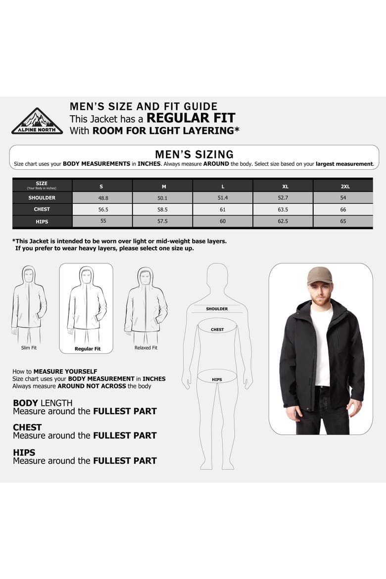 Hudson - Waterproof Hooded Rain Jacket, Alternate, color, BLACK