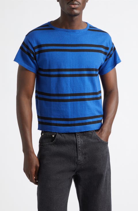 Ultimo Stripe Cotton & Cashmere T-Shirt