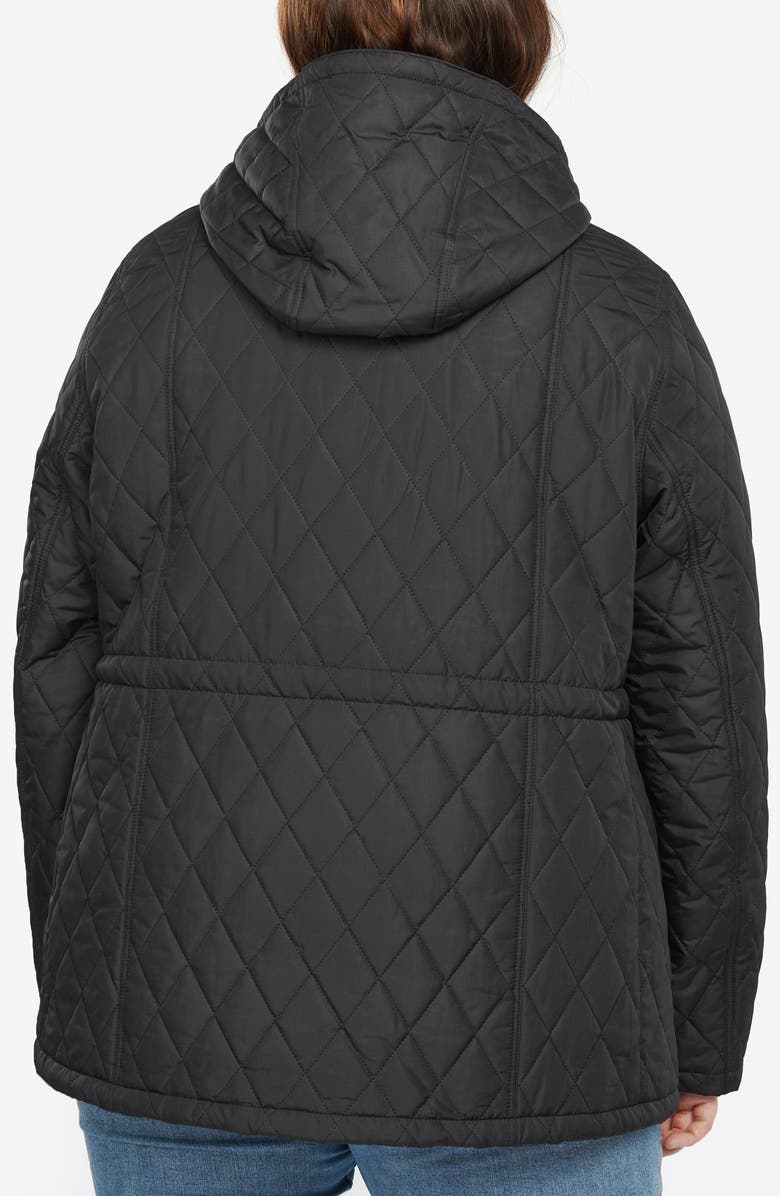 Barbour Millfire Hooded Quilted Jacket, Alternate, color,