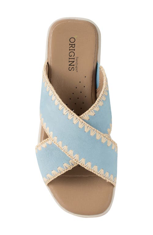 Baretraps Women's Origins Dolinda Slide Slip-on Sandals In Sea Glass Blue Suede