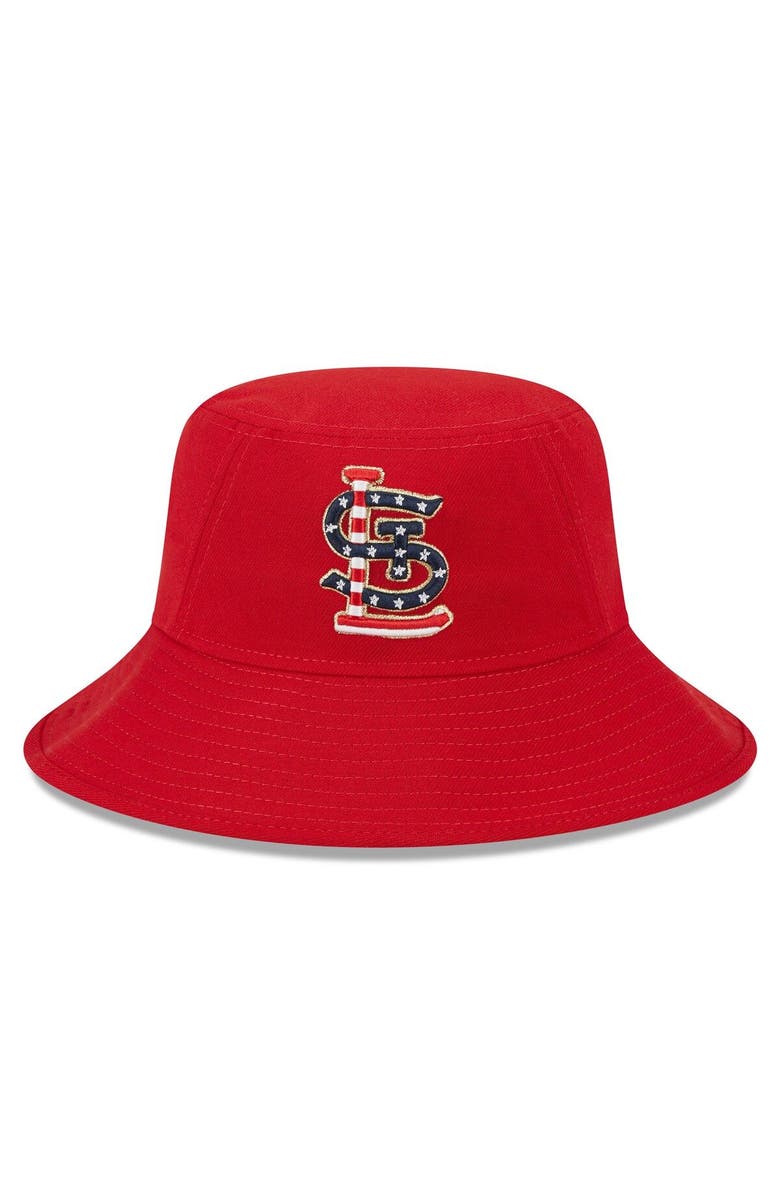 New Era Men's New Era Red St. Louis Cardinals 2023 Fourth of July Bucket Hat, Alternate, color, Red