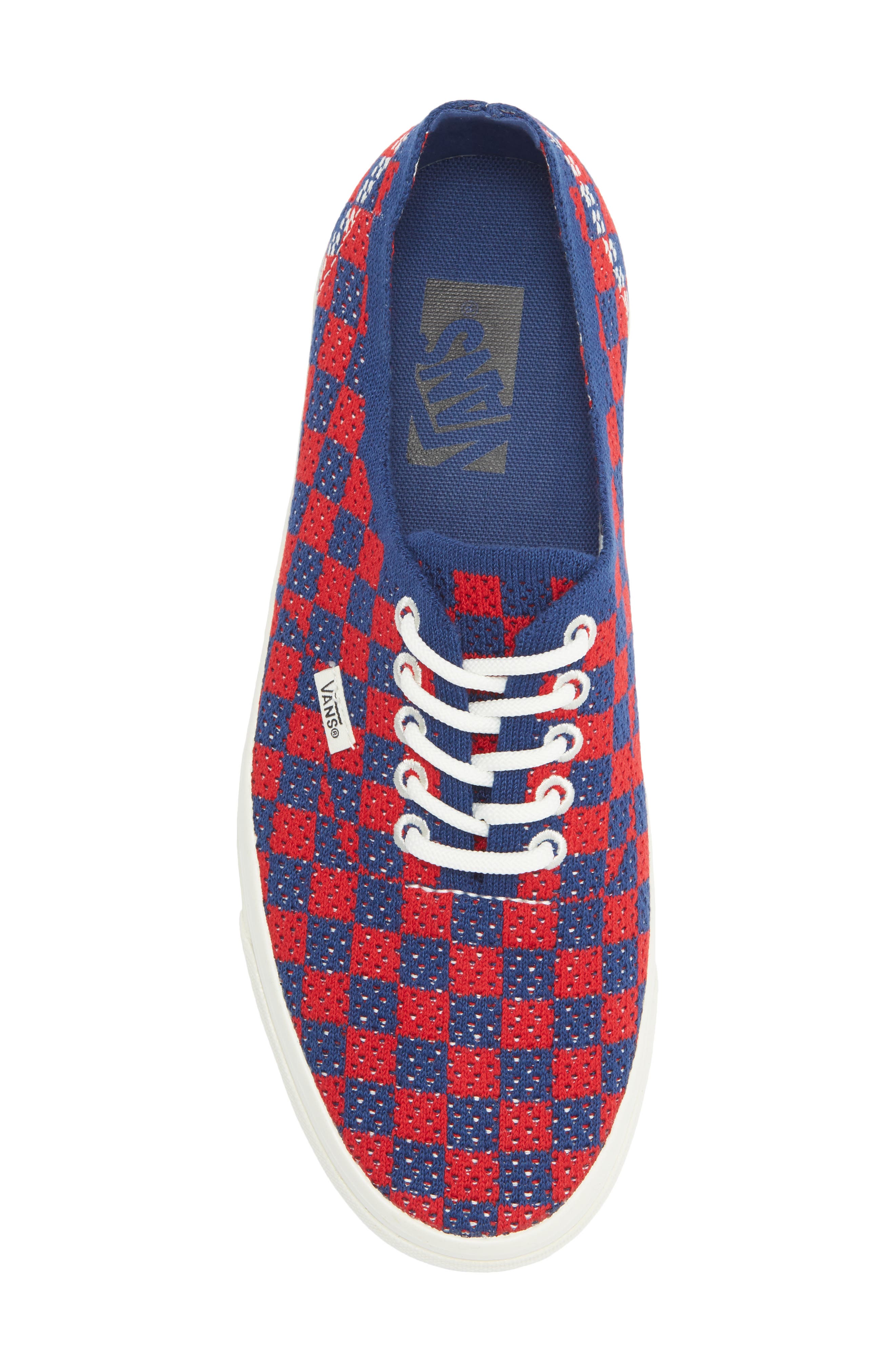 Authentic 44 EK Sneaker, Alternate, color, PUNK CHECK RED/BLUE