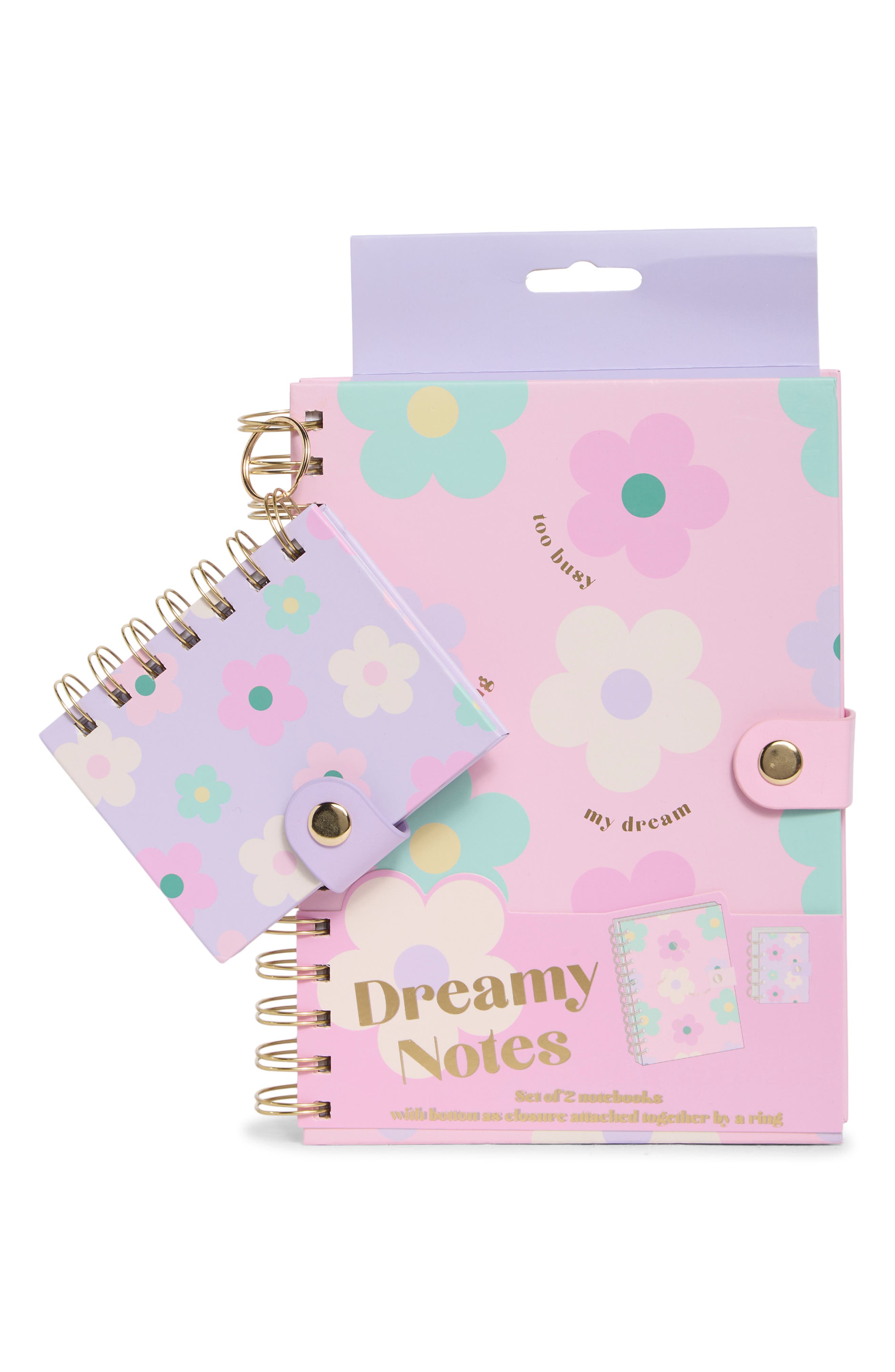 SIMPLE PLEASURES Dreamy Notes Notebook & Mini Keychain Notebook Set