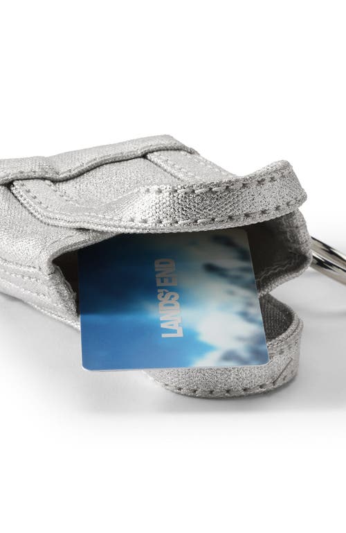 Lands' End Mini Canvas Tote Charm In Silver