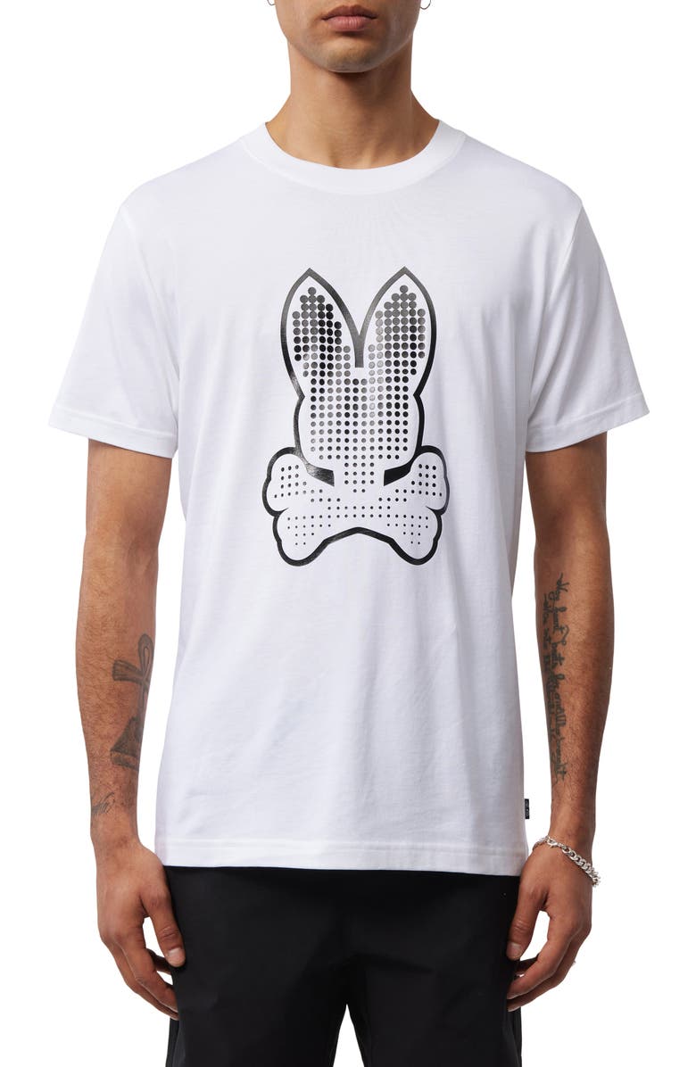Psycho Bunny Strype Graphic Tee, Main, color,