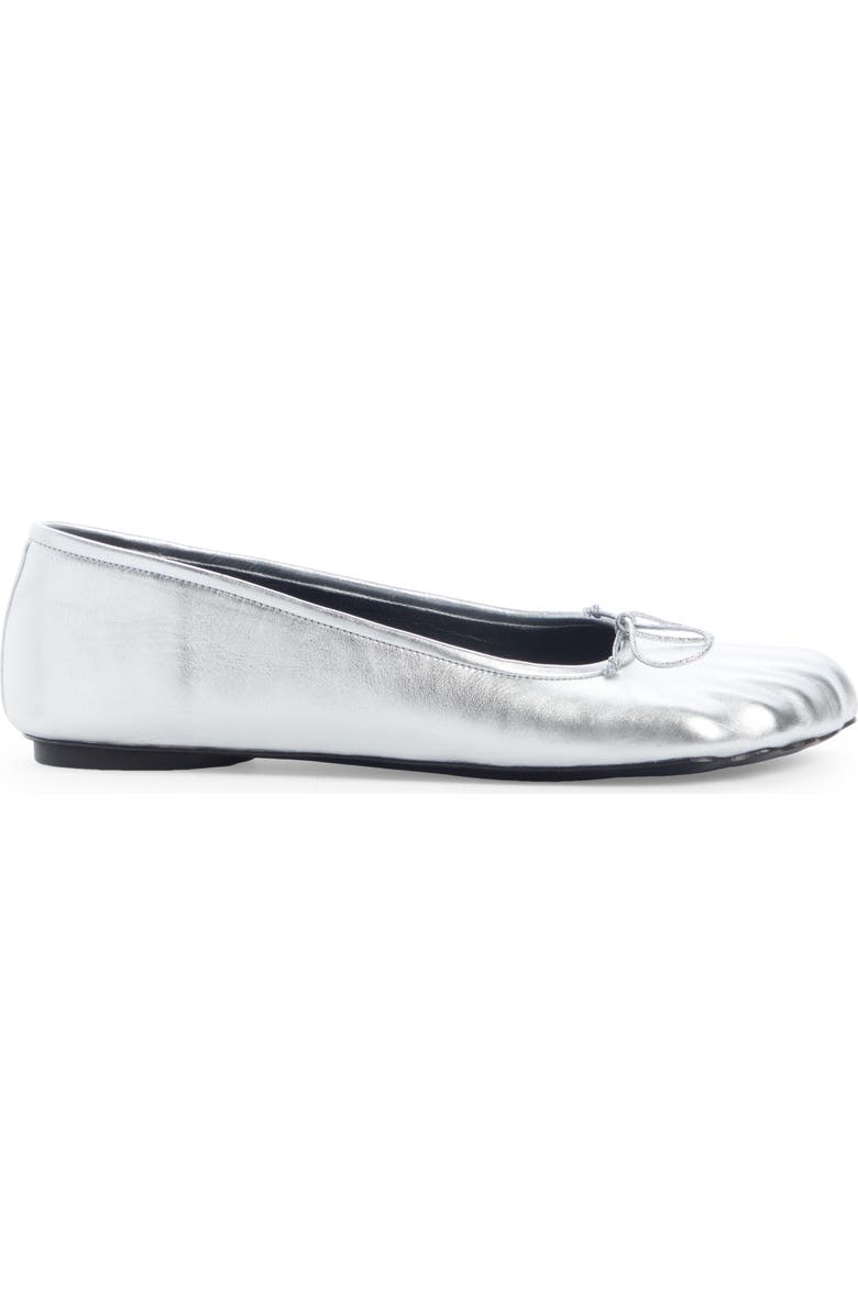 Balenciaga Fetish Metallic Ballerina Flat, Alternate, color,