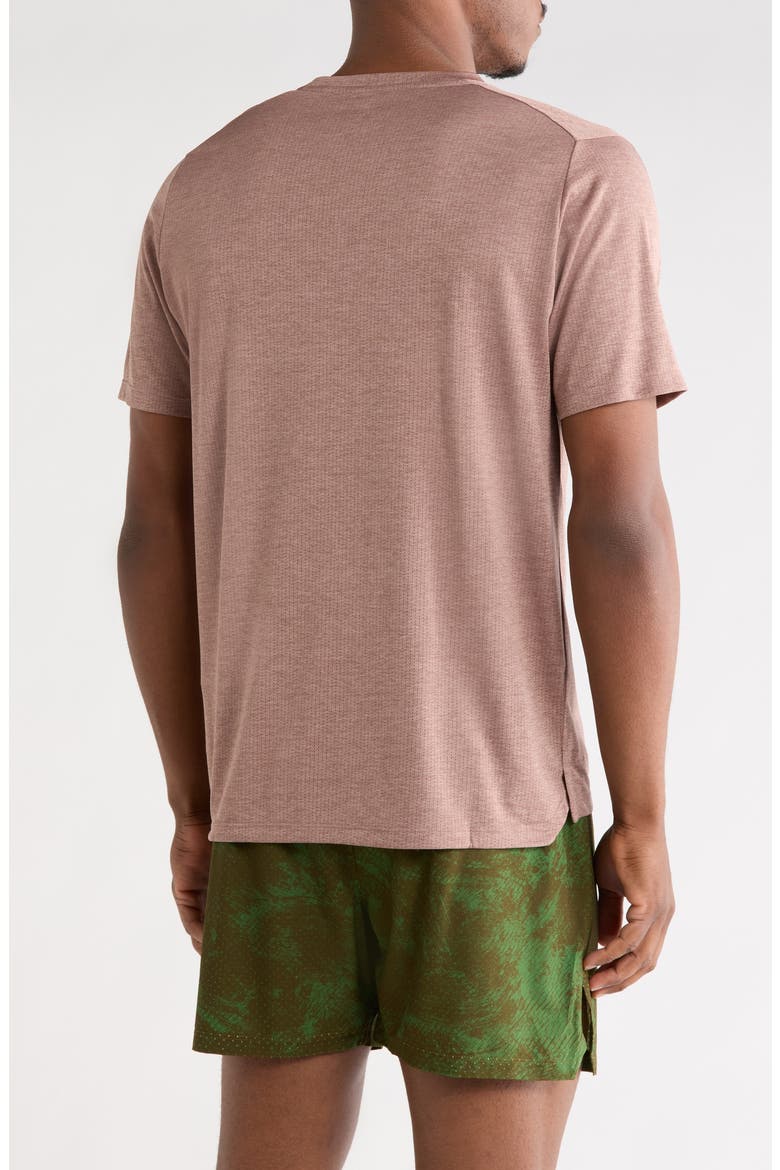 Athletics Running T-Shirt, Main, color, EARTH SHADOW HEATHER