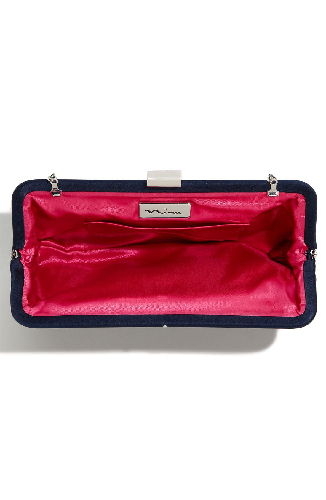 Nina 'Logan' Satin Clutch, Alternate, color, 