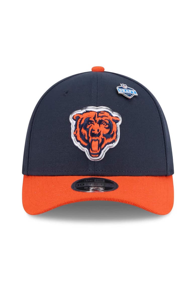Men's New Era  Navy/Orange Chicago Bears 2026 NFL Draft 39THIRTY M-Crown Flex Hat, Alternate, color, Navy