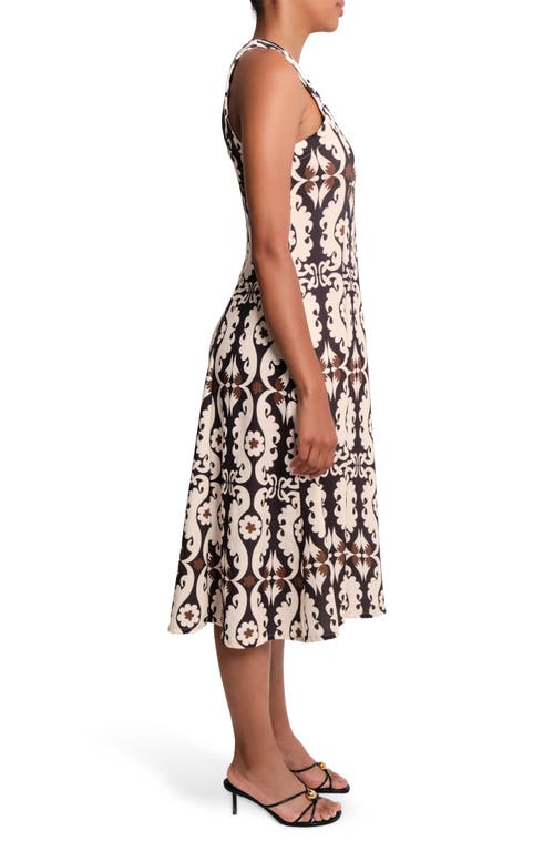 The Lulo Project Ranch Paisley Stretch Cotton Dress In Multi