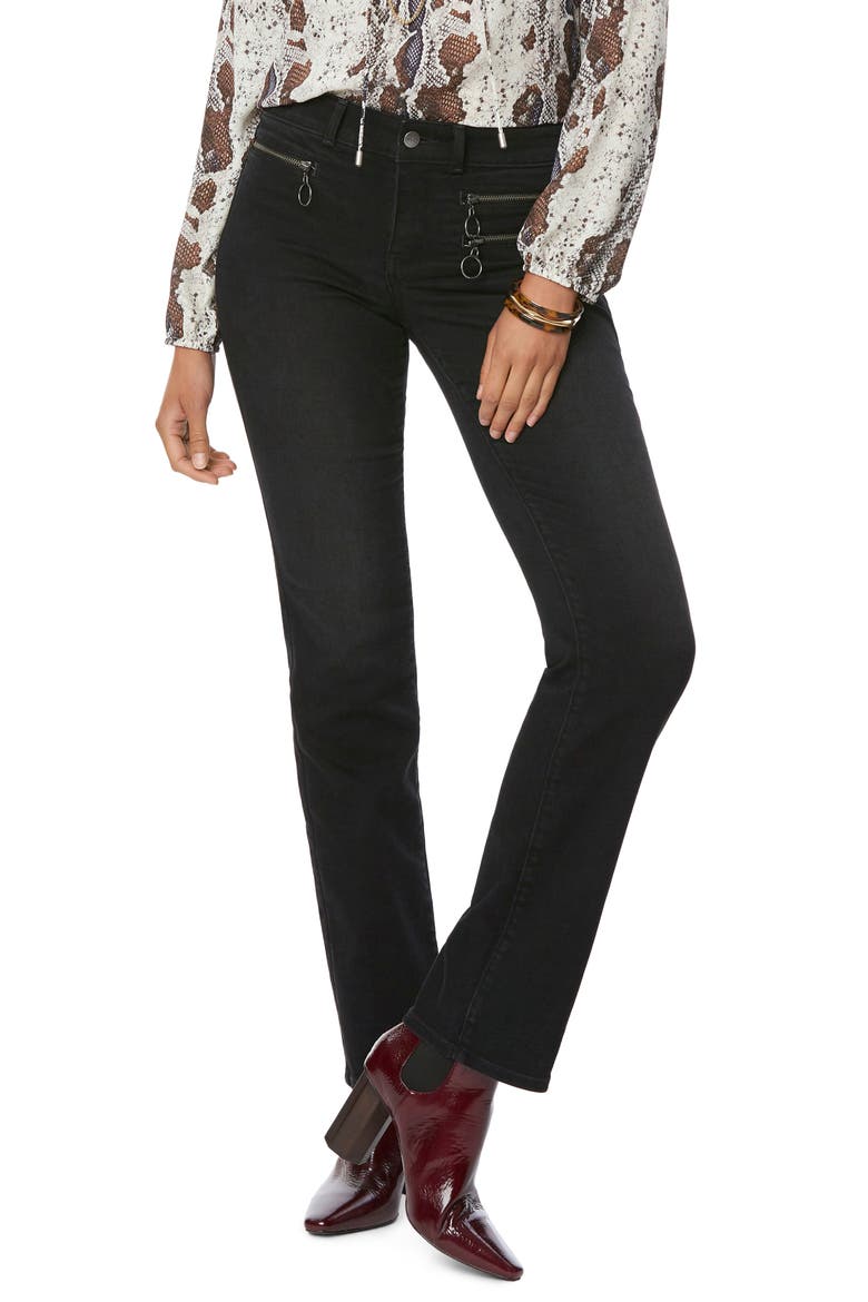 Marilyn Hip Zip Straight Leg Jeans, Main, color, GLORY