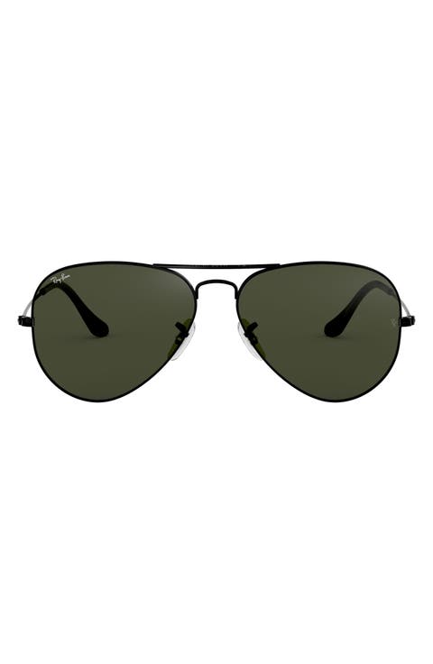 58mm Aviator Sunglasses