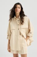 Brunello Cucinelli Striped seersucker shirt