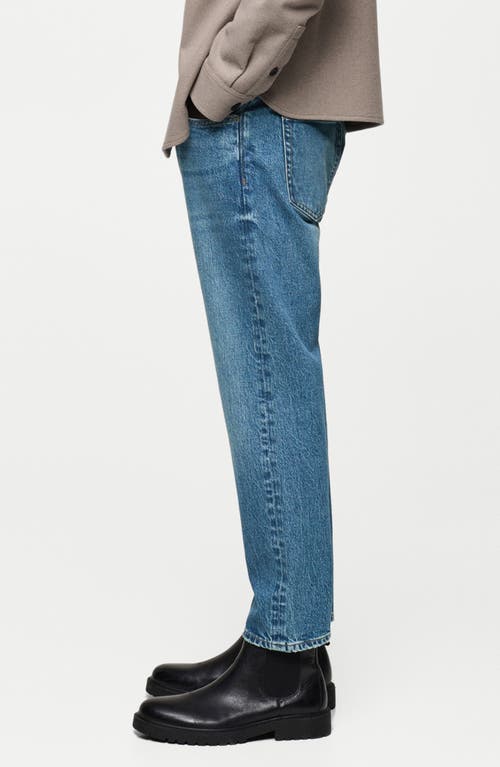 Mango Ben Tapered Jeans In Medium Blue