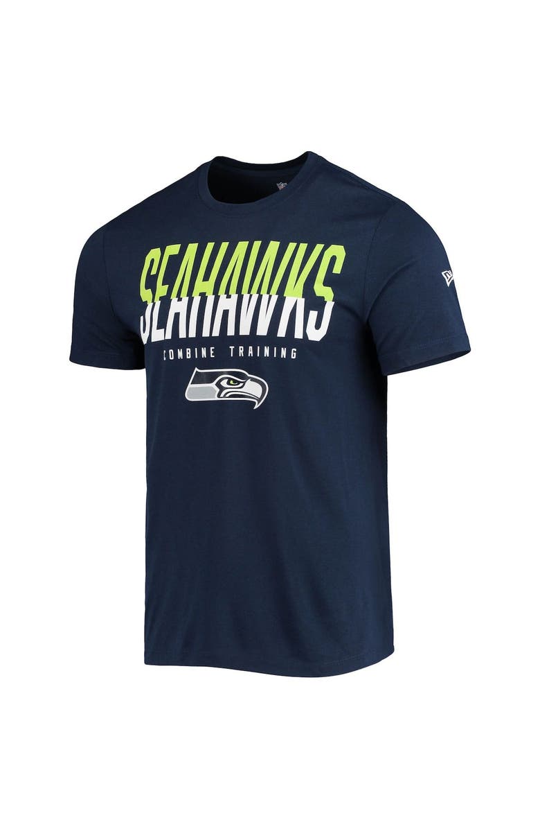 New Era Men's New Era College Navy Seattle Seahawks Combine Authentic Big Stage T-Shirt, Alternate, color, Navy