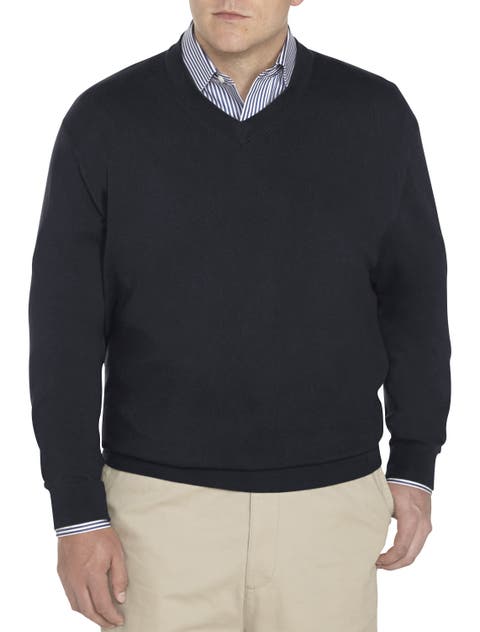 Big & Tall Cashmere Blend V-Neck Sweater