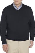 Oak Hill Premium by DXL Big & Tall Cashmere Blend V-Neck Sweater