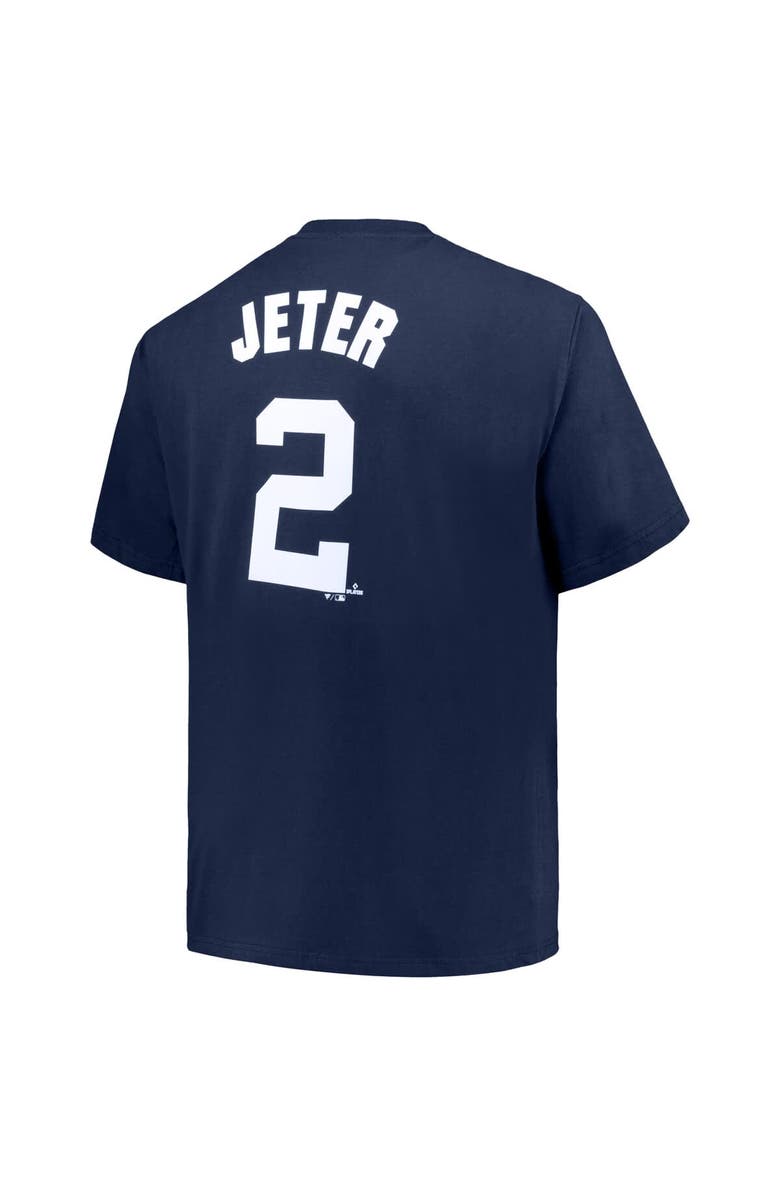 PROFILE Men's Derek Jeter Navy New York Yankees Big & Tall Name & Number T-Shirt, Alternate, color, Navy
