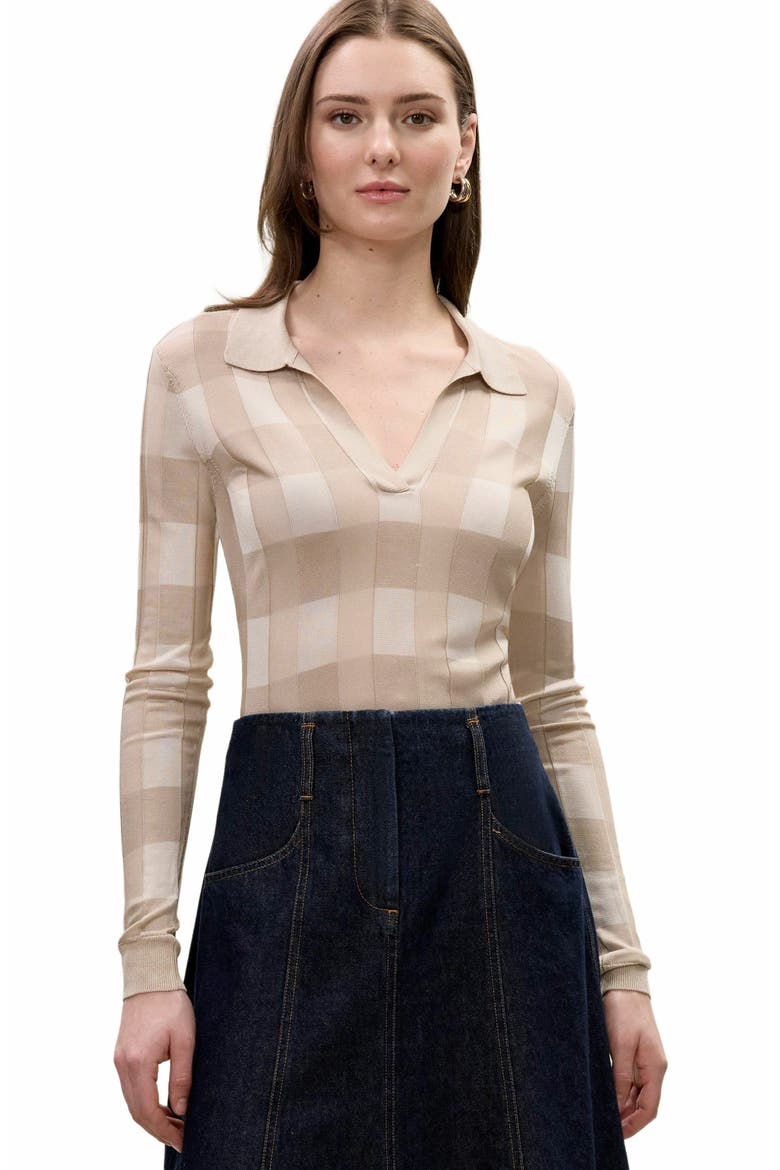 Sheer Knit Sweater, Main, color, SAND MULTI