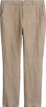 Bugatchi Linen Herringbone Chinos