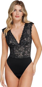 Popilush Shapewear Sculpting Lace Bodysuit