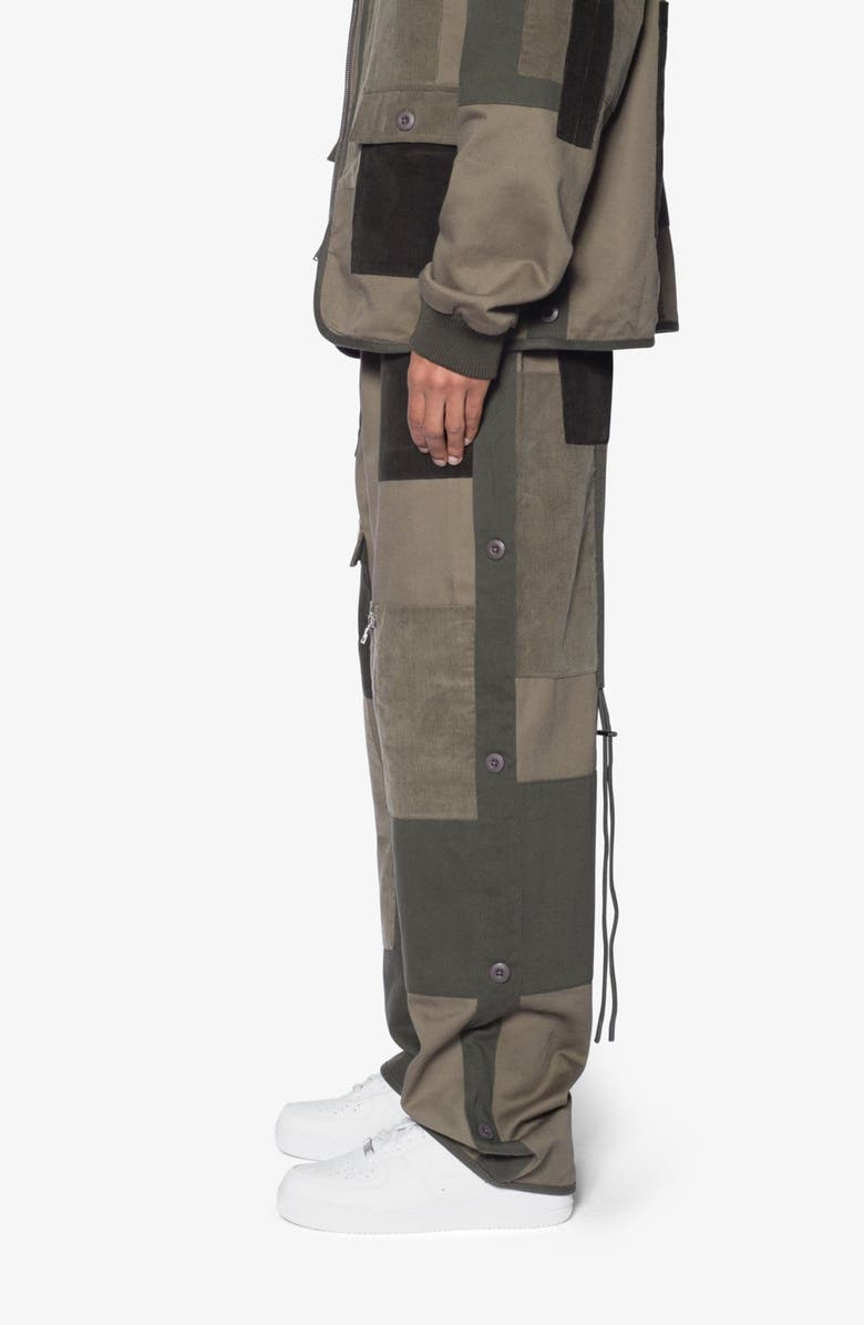 mnml Patchwork Oversize Cargo Pants, Alternate, color,