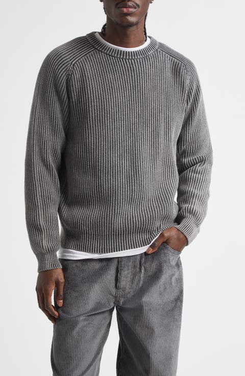 Jacquard Polka Dot Collar Crewneck - Noah