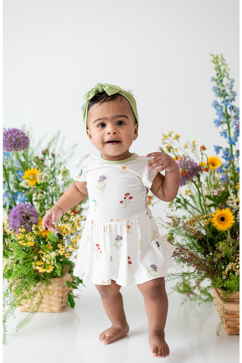 Kids' Wildflower Skirted Bodysuit, Alternate, color, WILDFLOWER