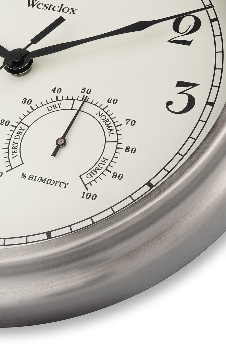 Westclox Wall Clock, Alternate, color, Silver